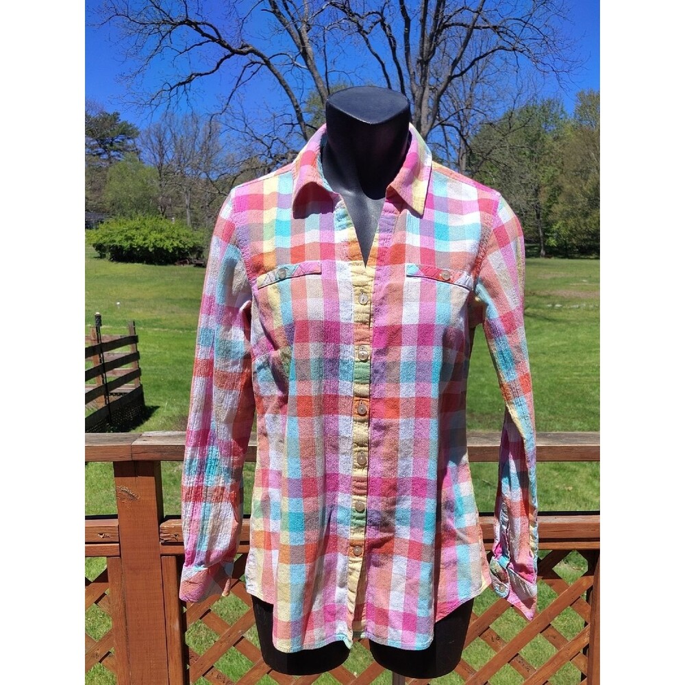 Pendleton Multicolor Plaid Long Sleeve Button Up Shirt Size XS